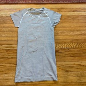 Lululemon striped athletic shirt